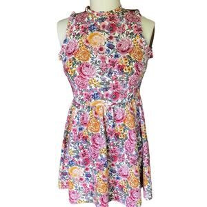 REWIND Ladies Floral Roses Summer Sleeveless Dress ~ Size S